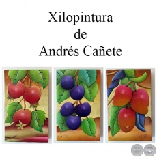 Árboles Frutales - Xilopintura de Andrés Cañete